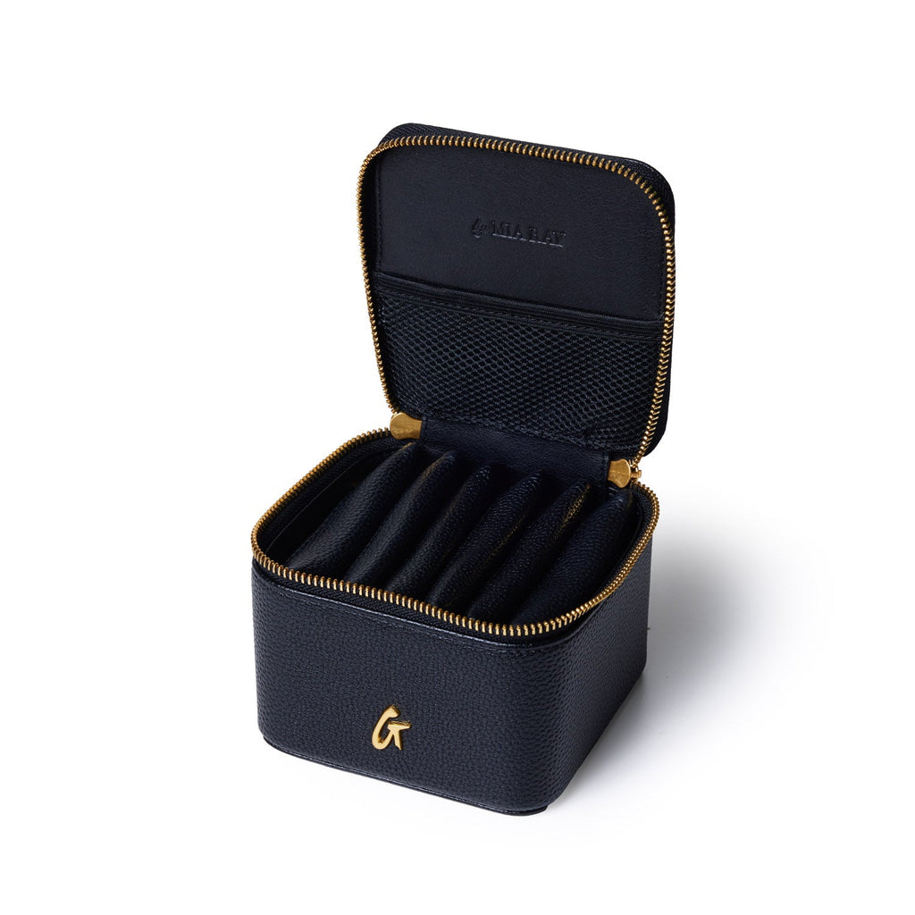 PEBBLE JEWELRY CASE - BLACK