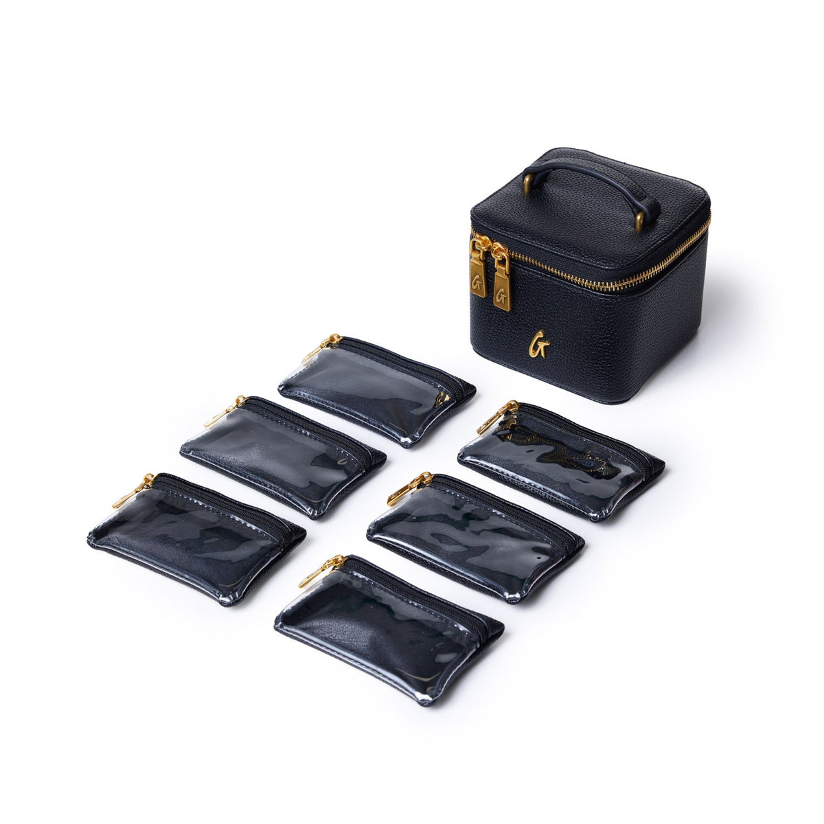PEBBLE JEWELRY CASE - BLACK