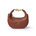 NANO PEBBLE HOBO BAG - BROWN