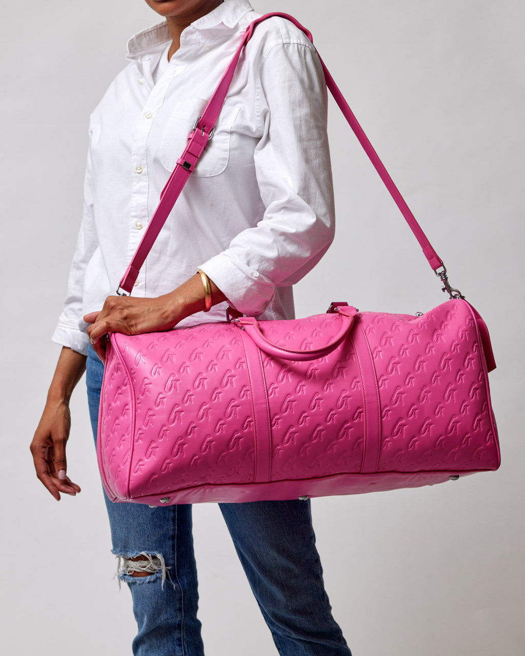 MONOGRAM TRAVEL SET - HOT PINK