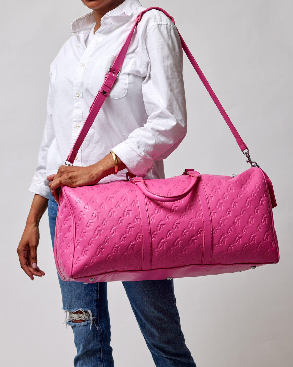 MONOGRAM TRAVEL SET - HOT PINK