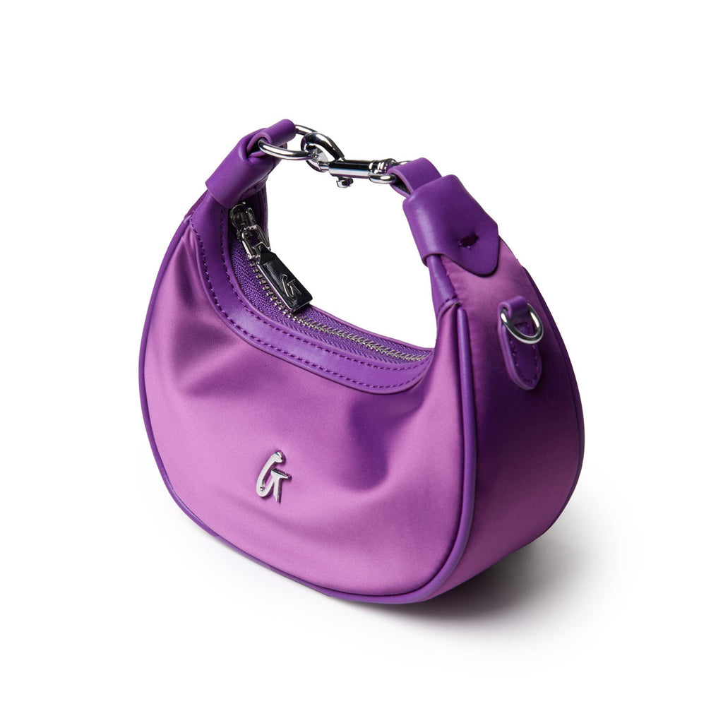 NANO NYLON HOBO BAG - PURPLE