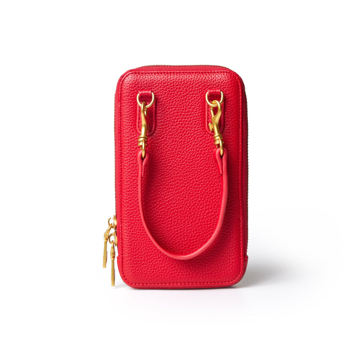PEBBLE PHONE CROSSBODY - RED