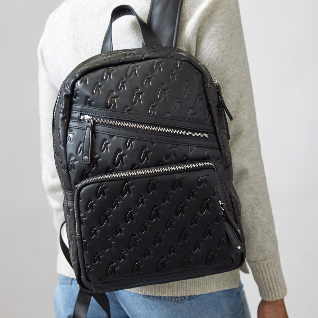 MONOGRAM UNISEX BACKPACK - BLACK