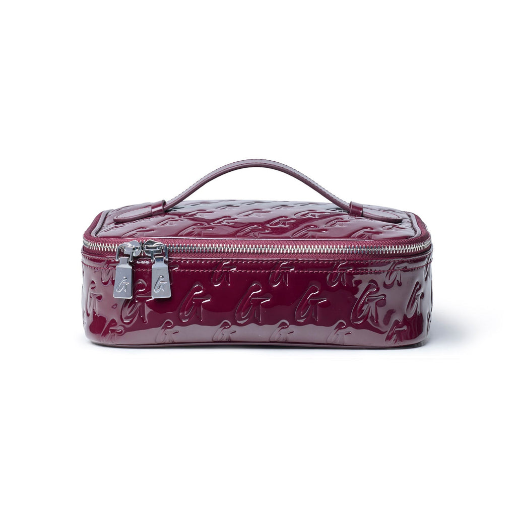MONOGRAM TOILETRY SET - MIRROR BURGUNDY