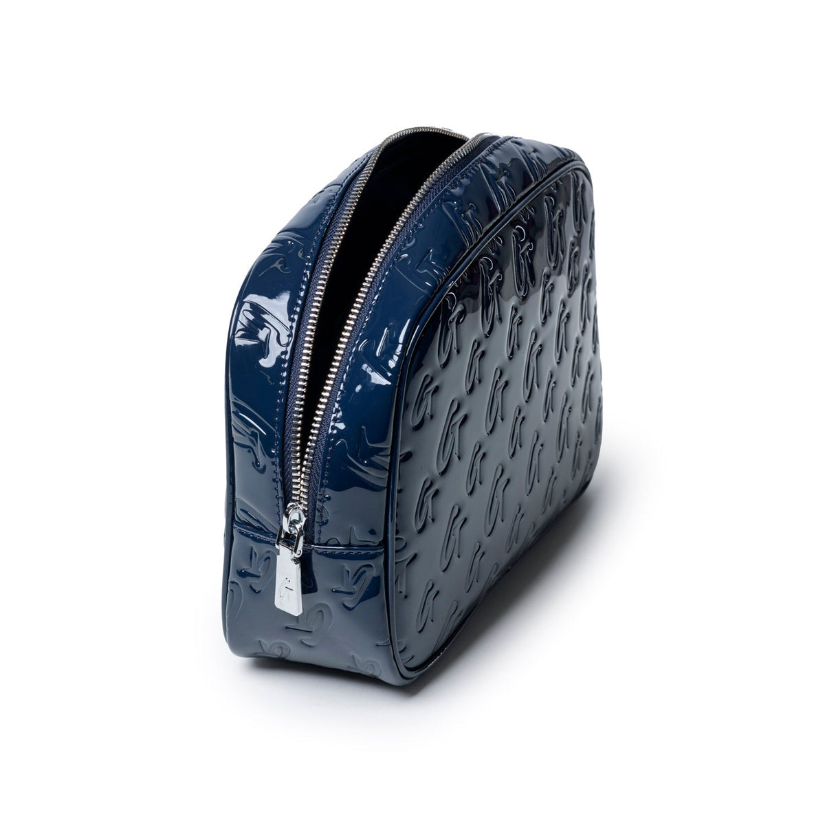 SMALL MONOGRAM TOILETRY BAG - MIRROR NAVY