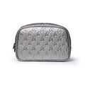 SMALL MONOGRAM TOILETRY BAG - PLATINUM