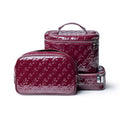 MONOGRAM TOILETRY SET - MIRROR BURGUNDY
