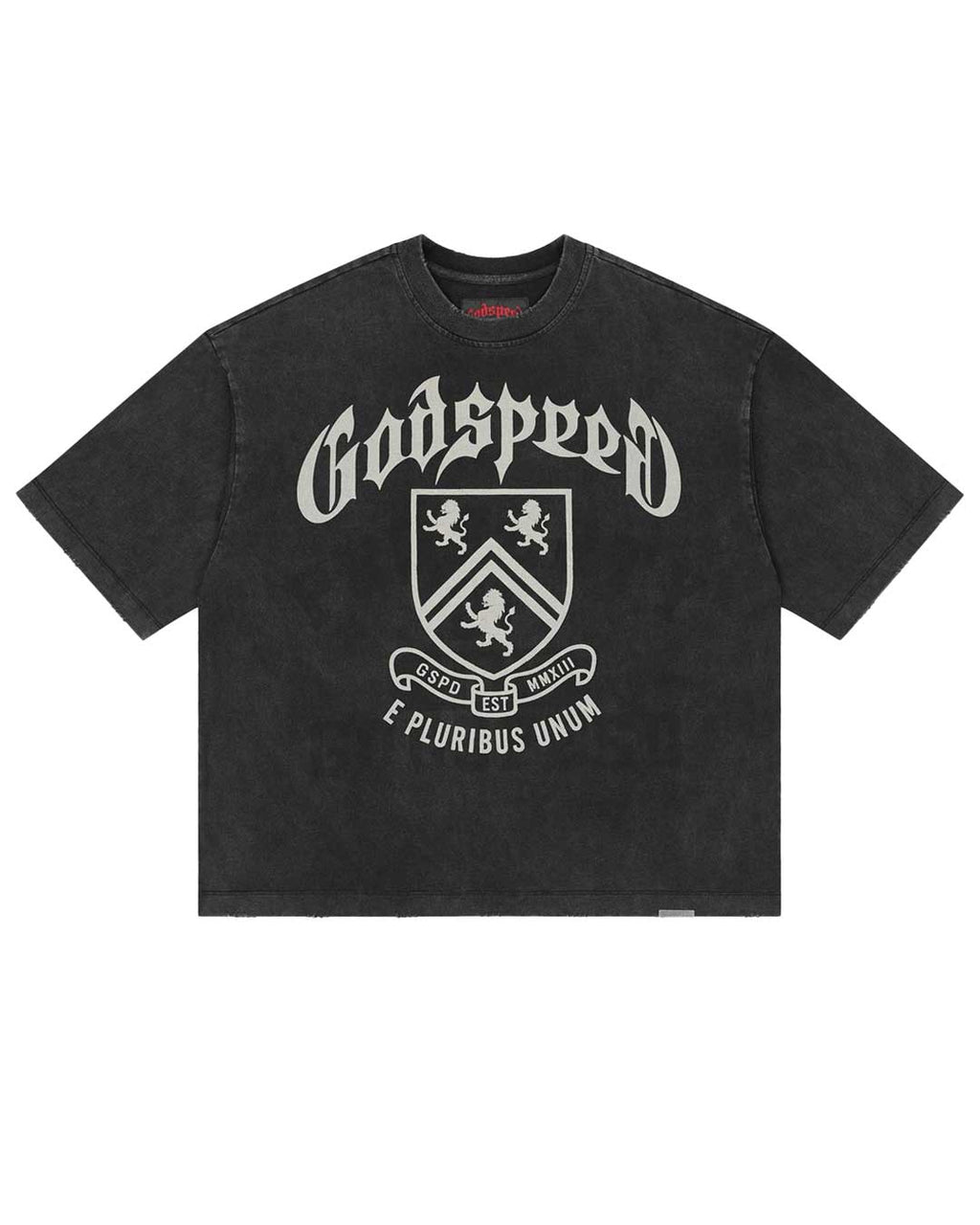 Godspeed Collegiate Tee Black Wash