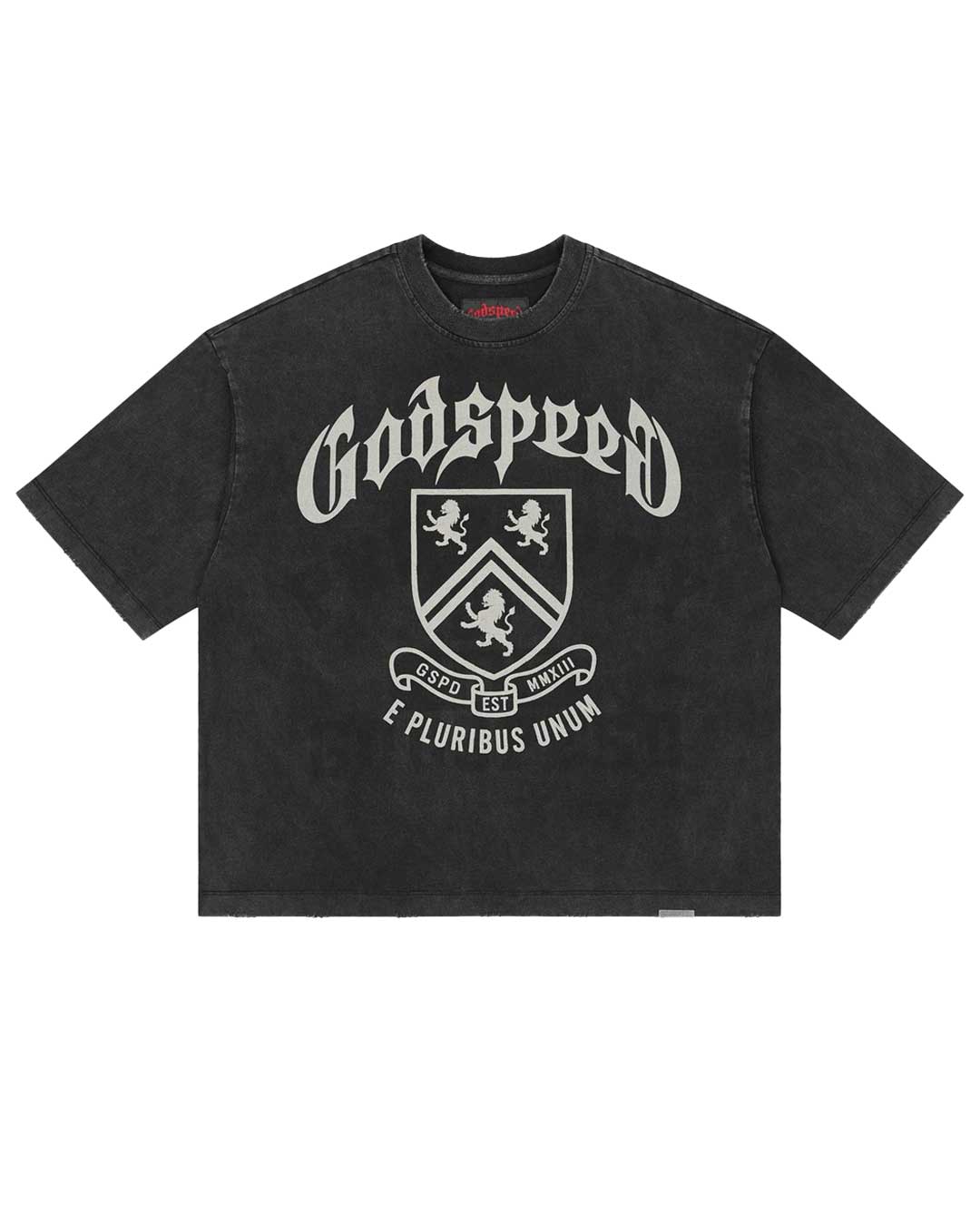 Godspeed Collegiate Tee Black Wash