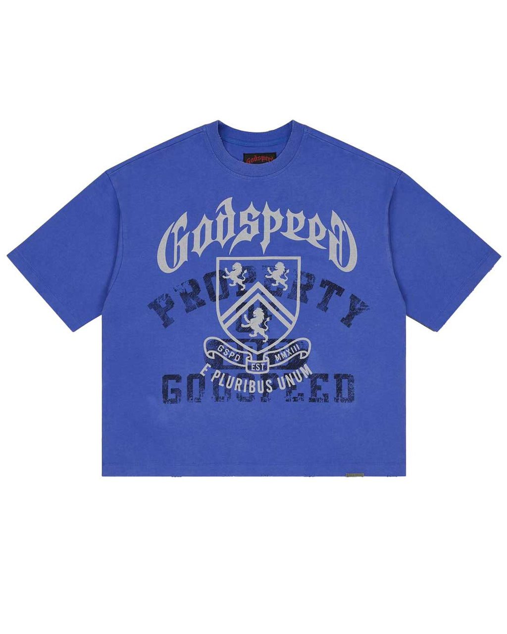 Godspeed Collegiate Tee Royal Wash