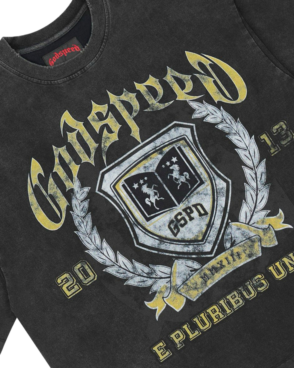 Godspeed Crest Tee Black Wash