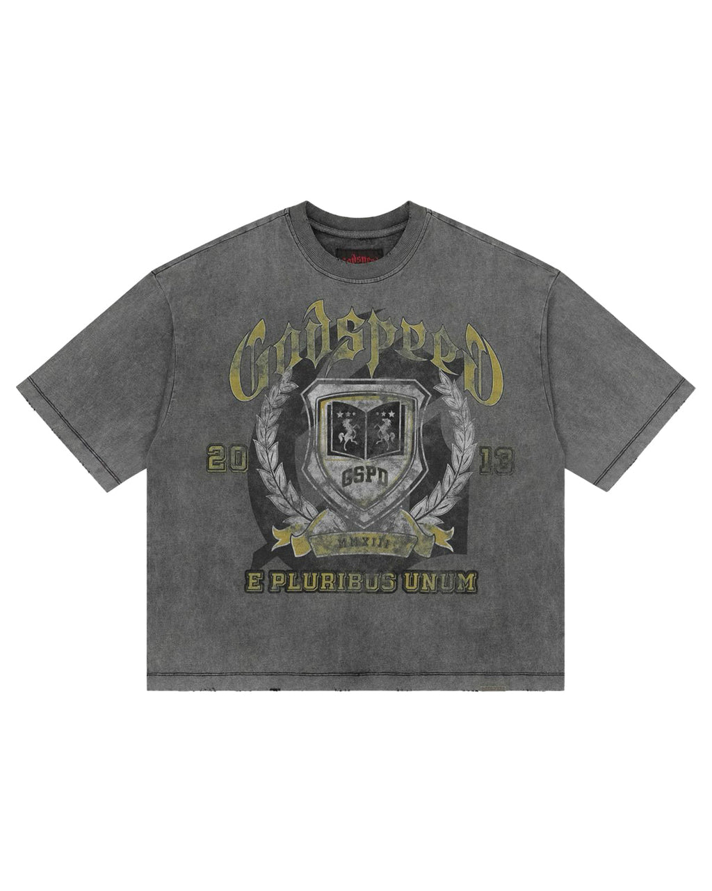 Godspeed Crest Tee Grey Wash