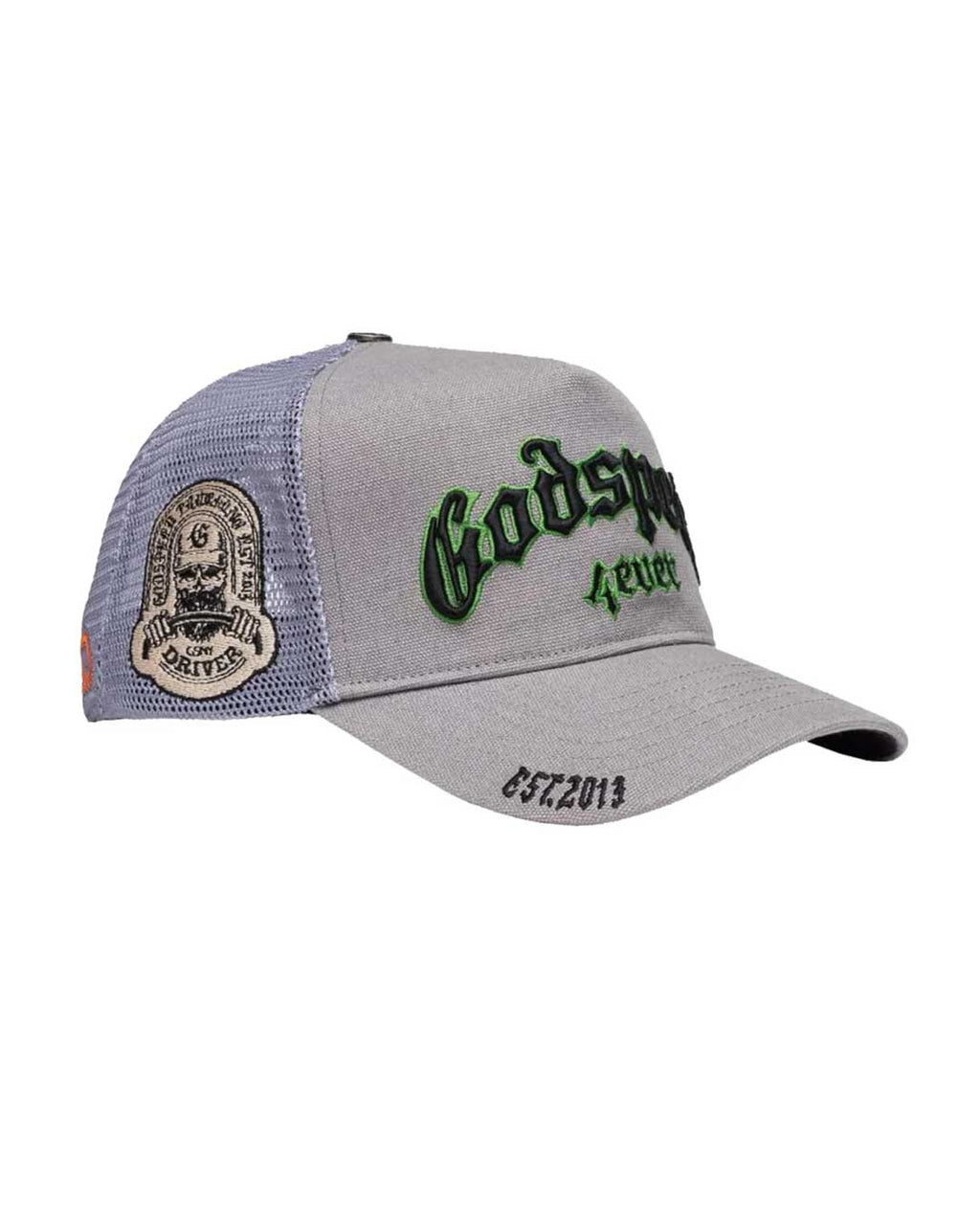 Godspeed Forever Trucker Hat Grey/Dark Green