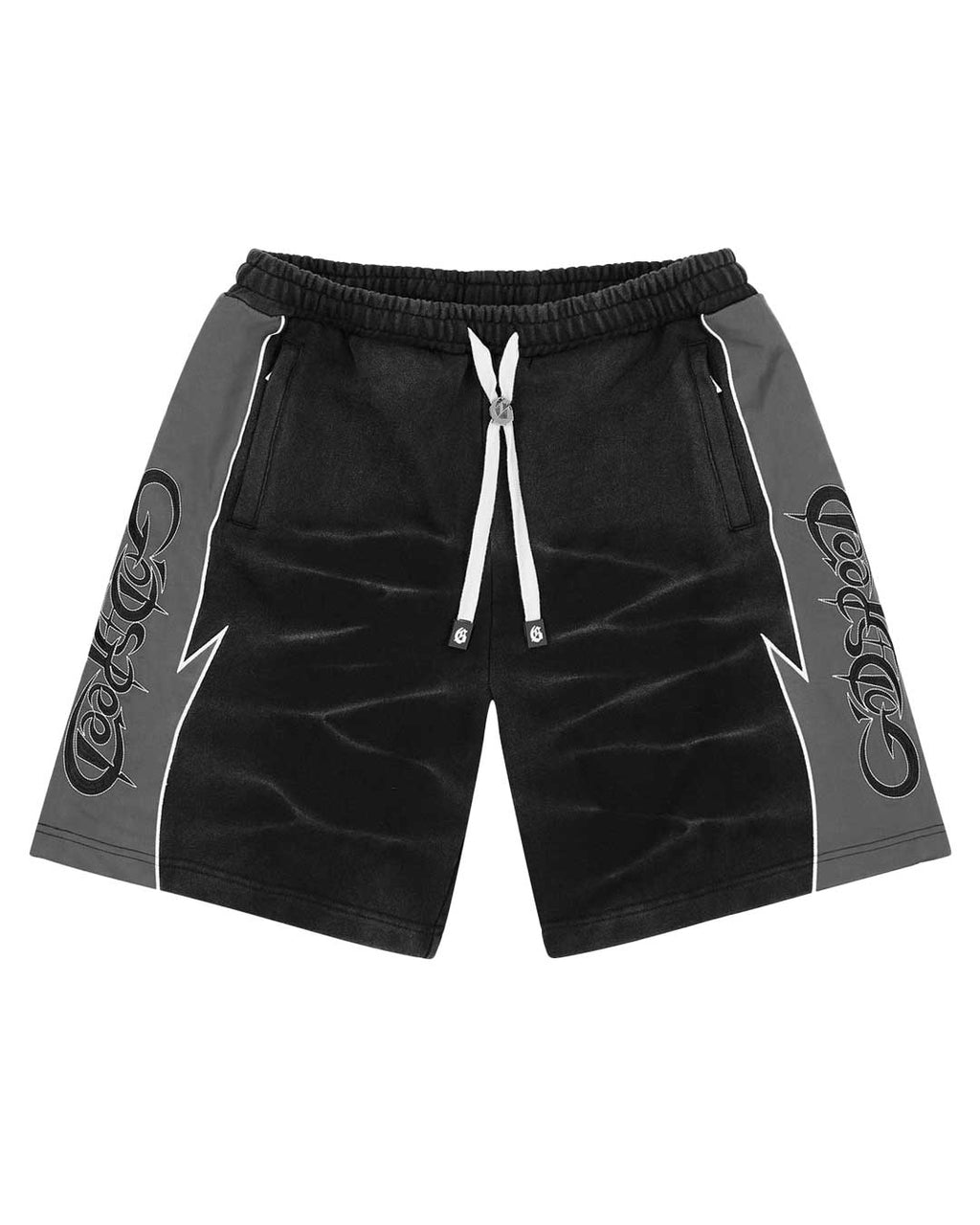 Godspeed Halftime Shorts V2 Black Acid Wash