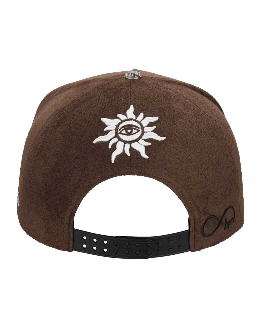 Godspeed Insignia Leather/Suede Hat Chocolate Brown/Black