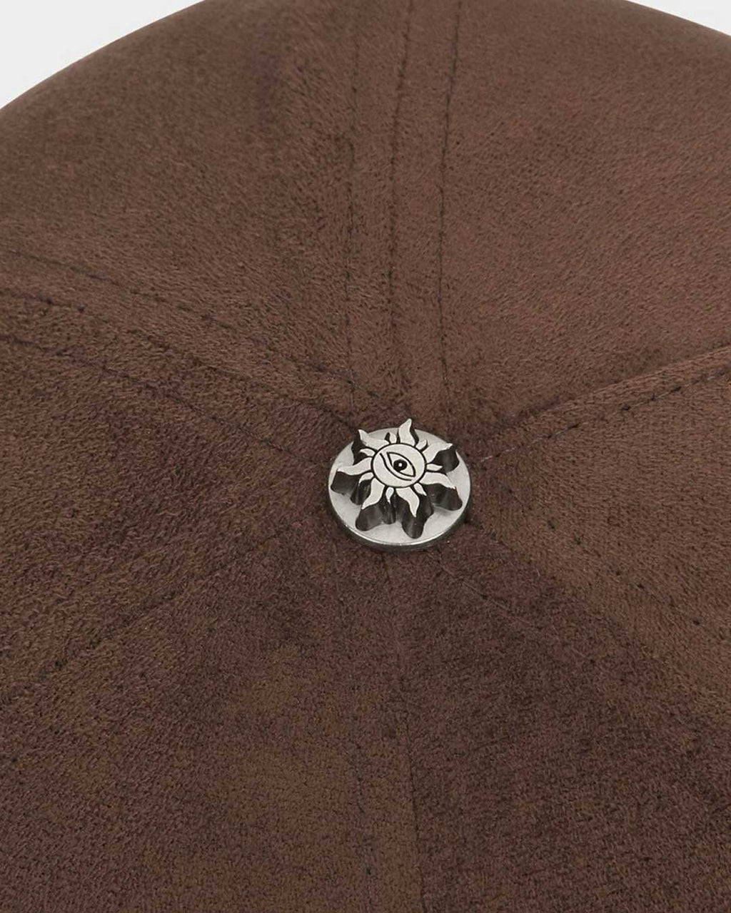Godspeed Insignia Leather/Suede Hat Chocolate Brown/Black