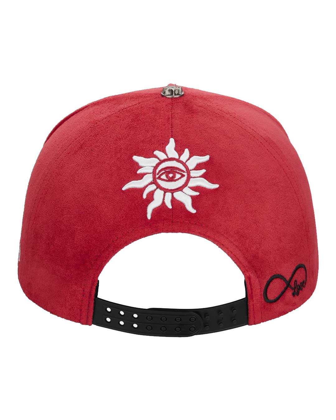 Godspeed Insignia Leather/Suede Hat Red/Black