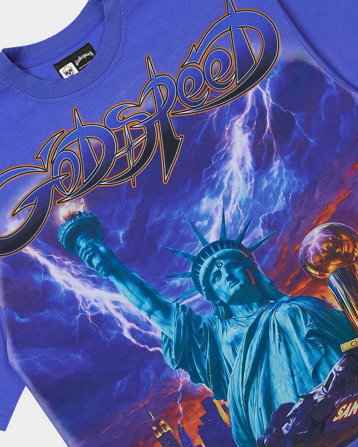 Godspeed Liberty Reigns Tee Blue