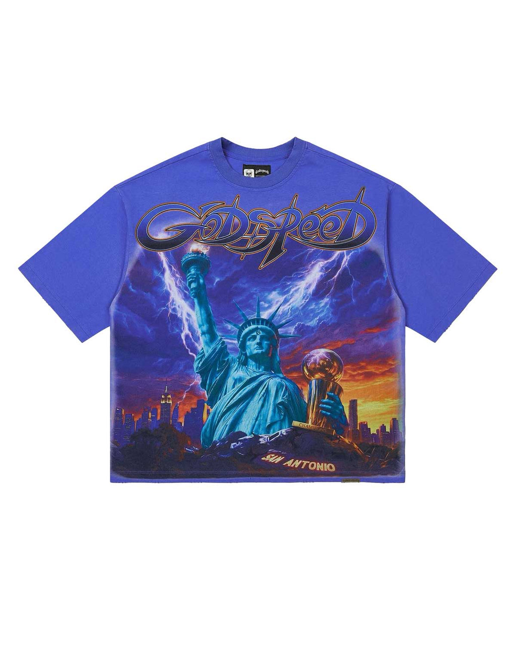 Godspeed Liberty Reigns Tee Blue