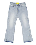 Godspeed OG Logo Flared Denim Stitched Blue