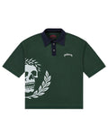 Godspeed Oversized Victor Crest Polo Green/Navy