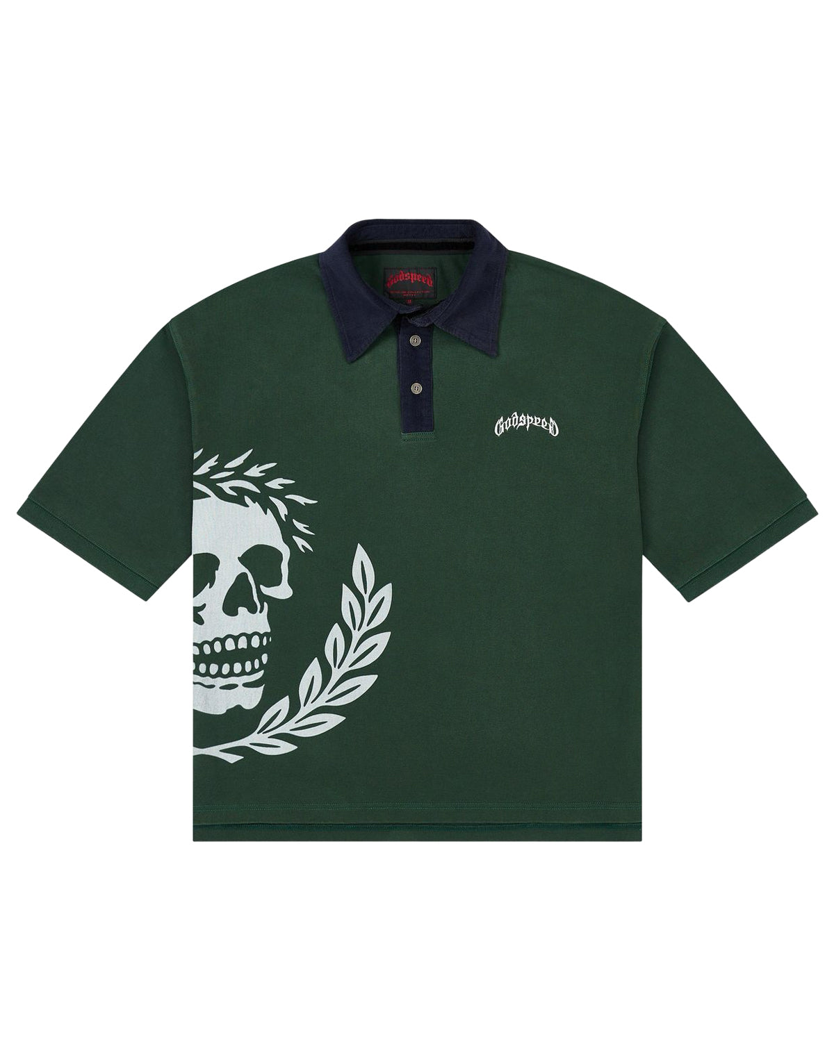 Godspeed Oversized Victor Crest Polo Green/Navy