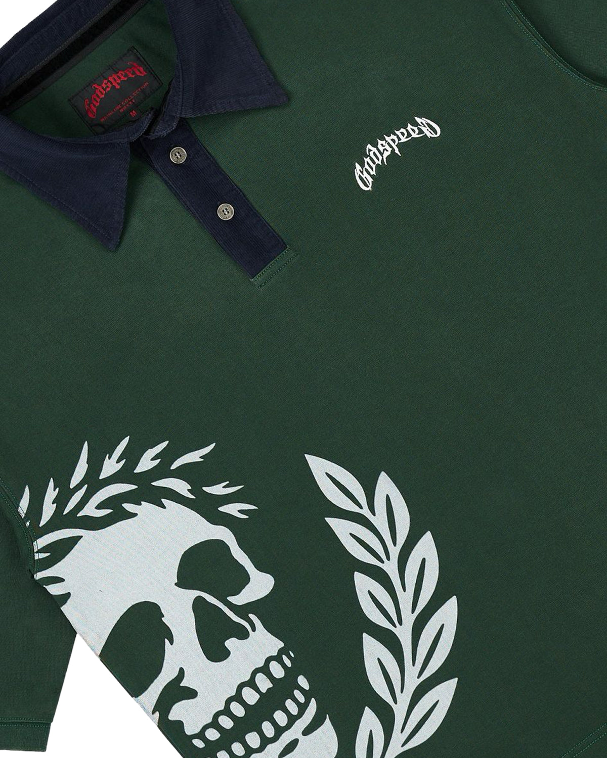Godspeed Oversized Victor Crest Polo Green/Navy