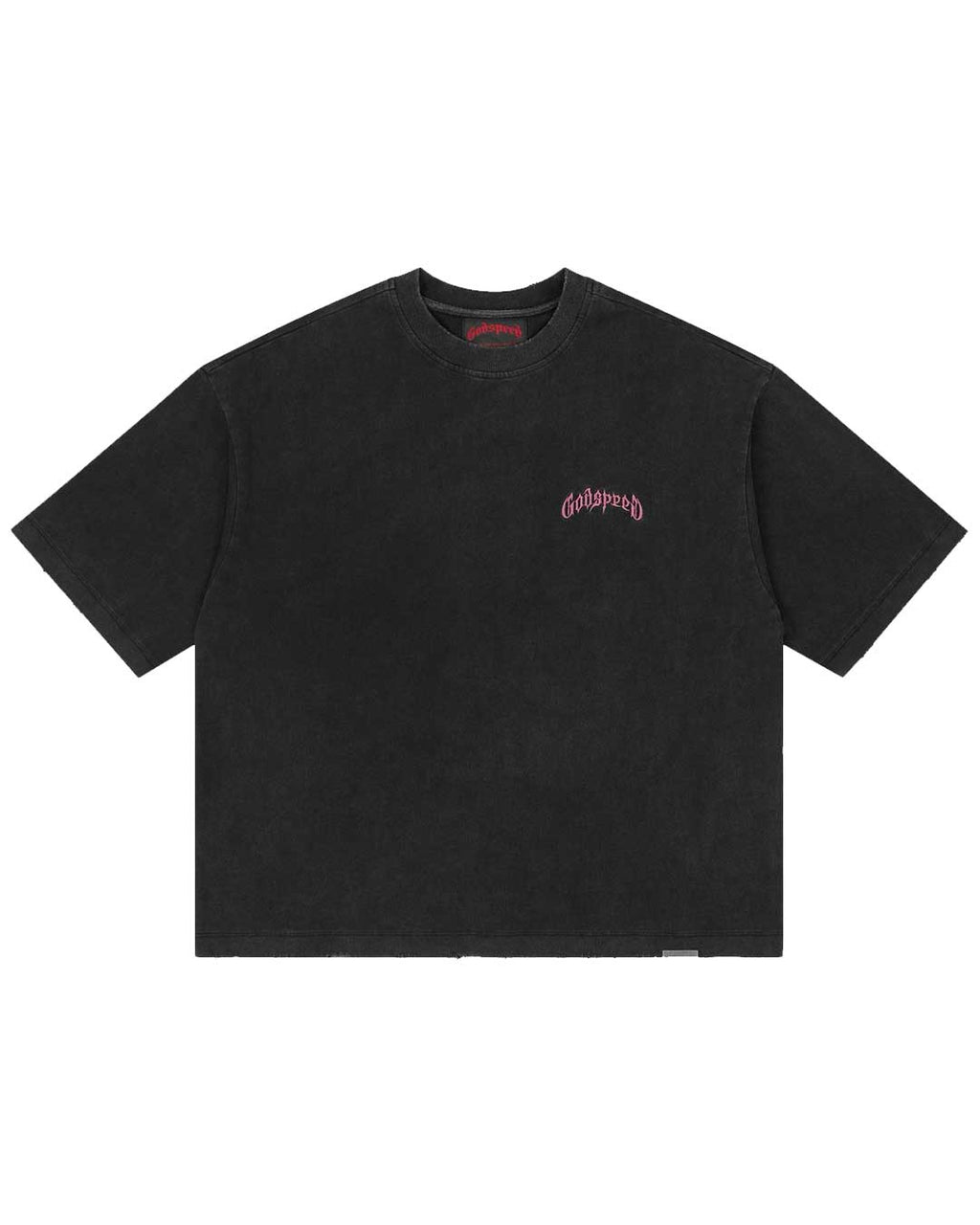 Godspeed Vital Short Set Black Wash Pink Logo