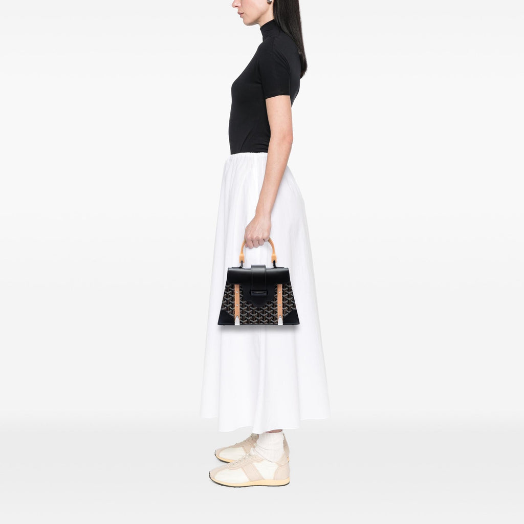 Goyard Goyardine Saigon Structured PM Satchel - Black