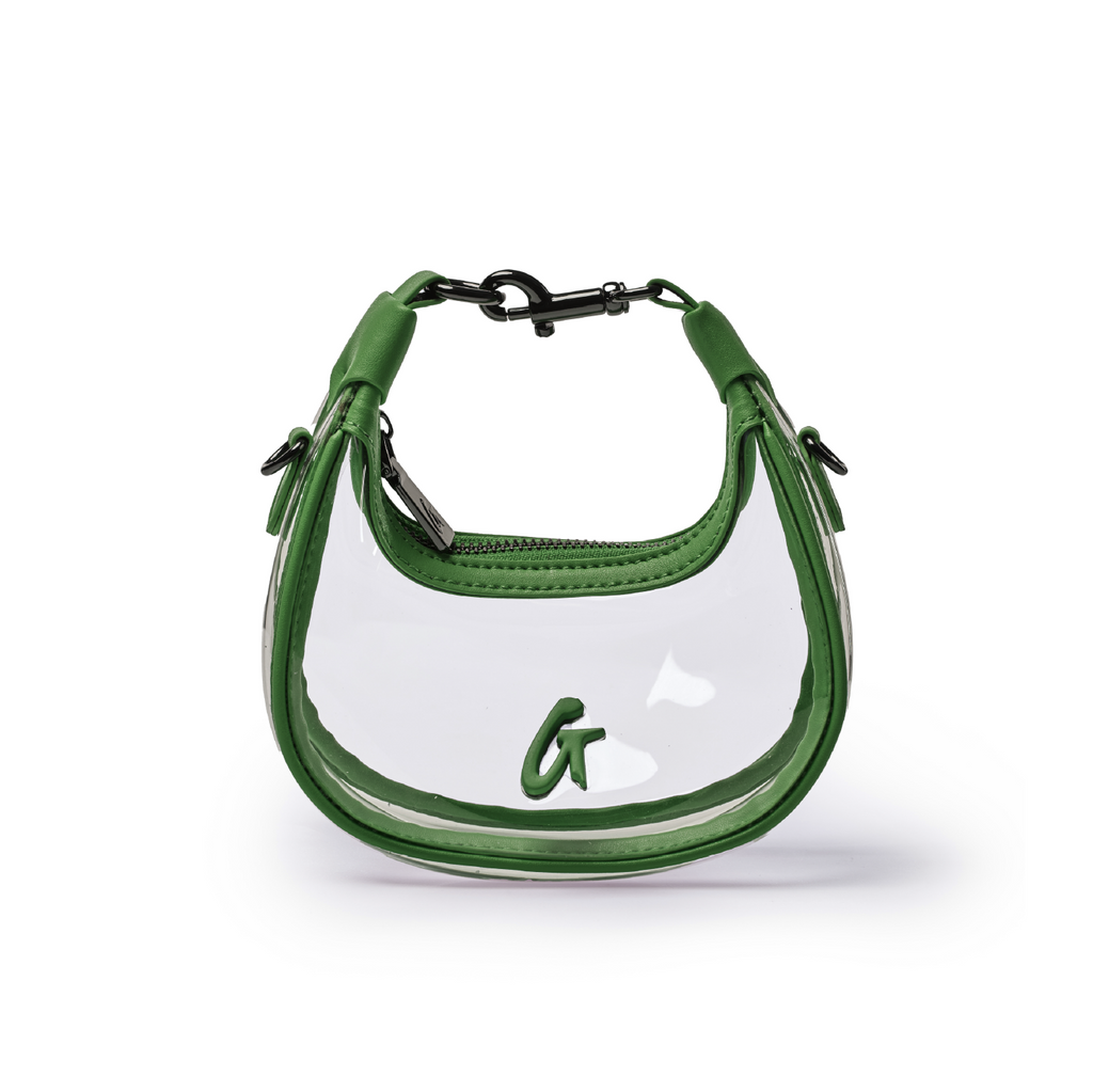 NANO CLEAR HOBO BAG - GREEN
