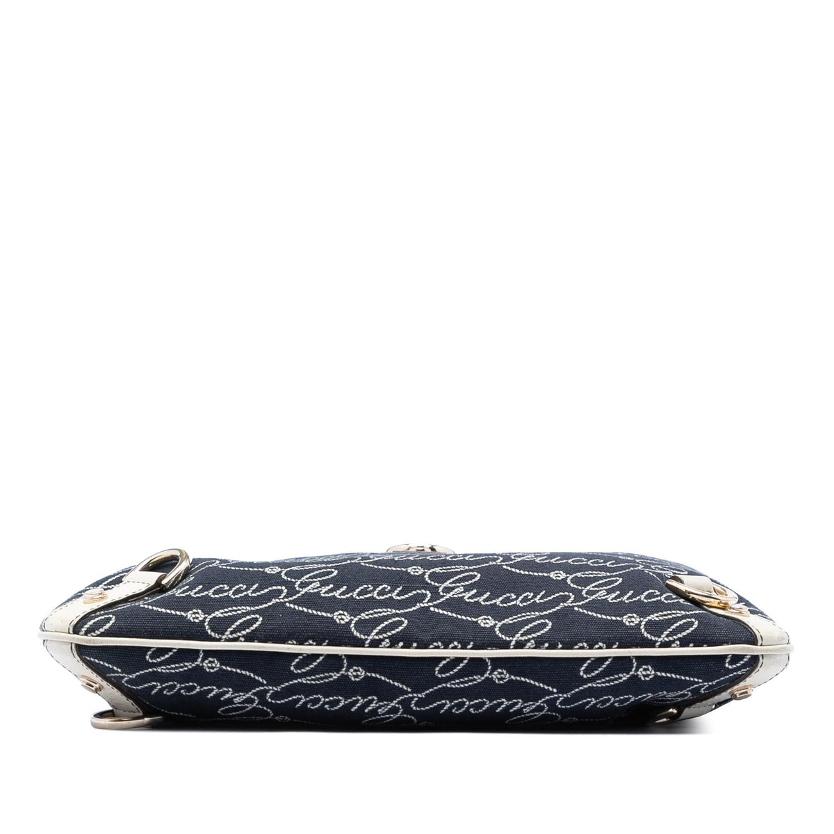 Gucci 85th Anniversary Denim Abbey D Ring Crossbody Bag - Blue