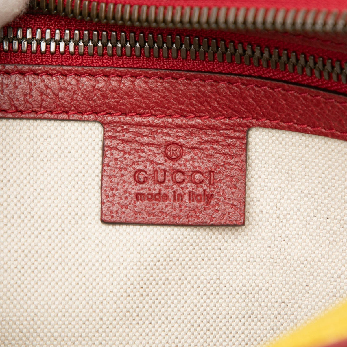 Gucci Baiadera Canvas Stripe Belt Bag - Multi/Red