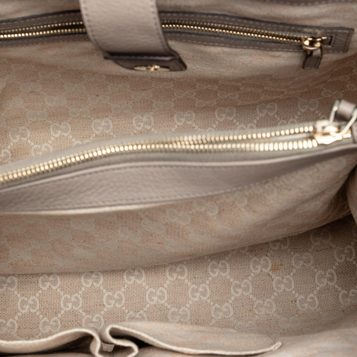 Gucci Calfskin Bamboo Diana Tote Bag - Brown