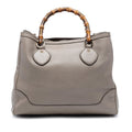 Gucci Calfskin Bamboo Diana Tote Bag - Brown