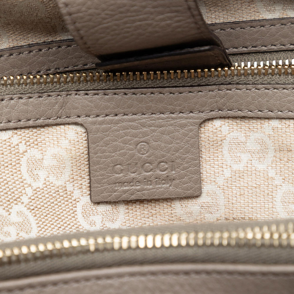 Gucci Calfskin Bamboo Diana Tote Bag - Brown