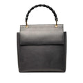 Gucci Calfskin Bamboo Flap Top Handle Bag - Grey