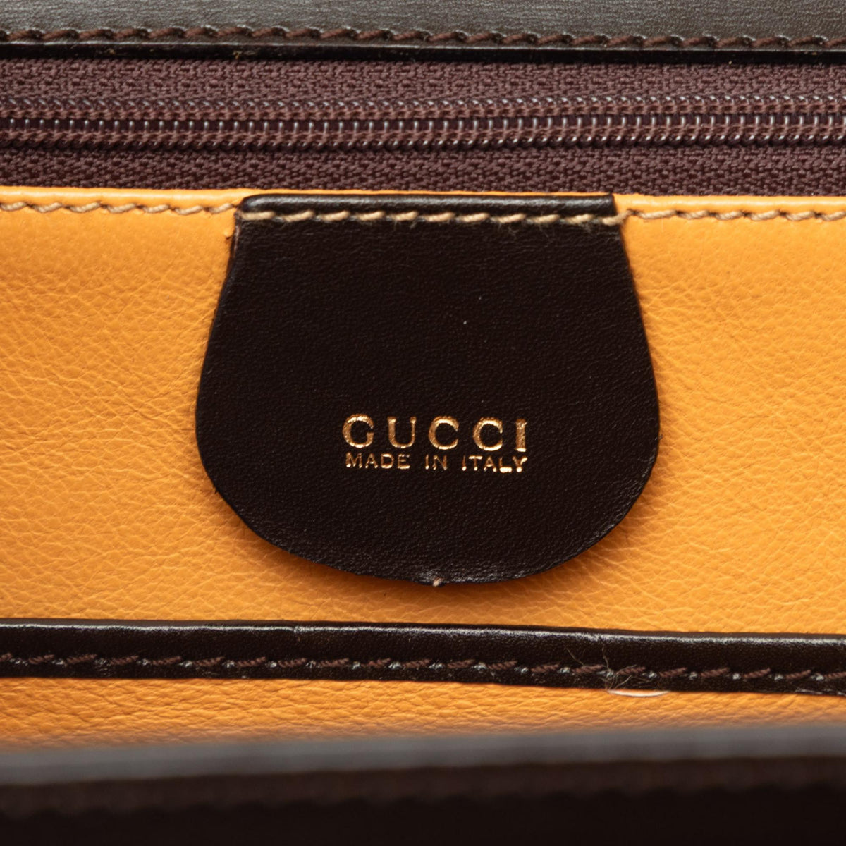 Gucci Calfskin Bamboo Night Satchel - Black