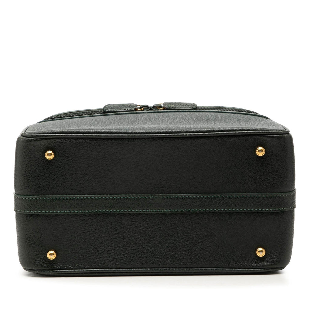 Gucci Calfskin Bamboo Vanity Bag - Green