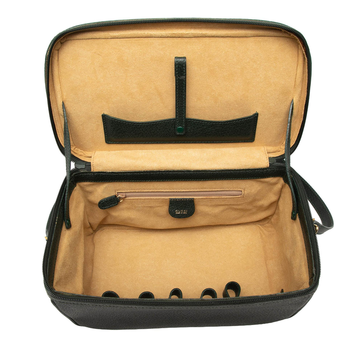 Gucci Calfskin Bamboo Vanity Bag - Green