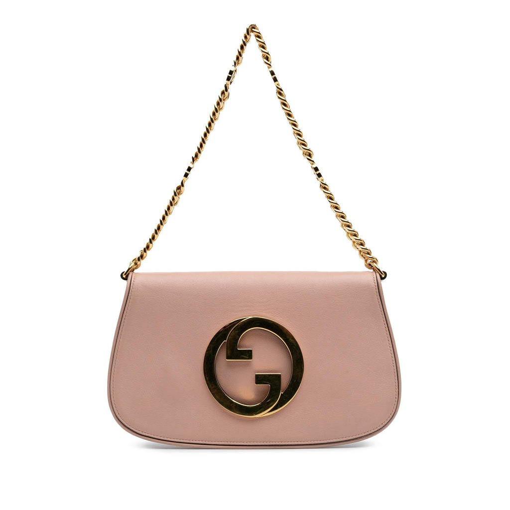Gucci Calfskin Blondie Chain Satchel - Pink