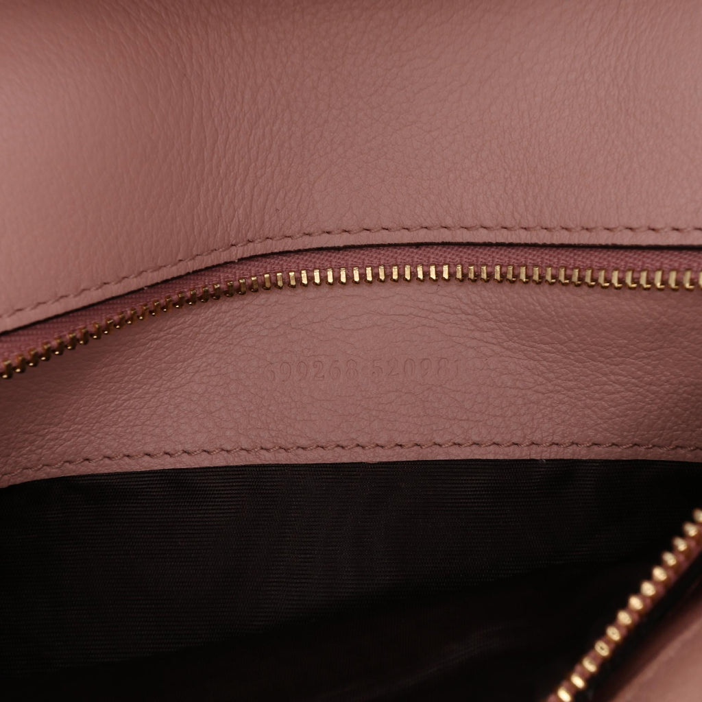 Gucci Calfskin Blondie Chain Satchel - Pink