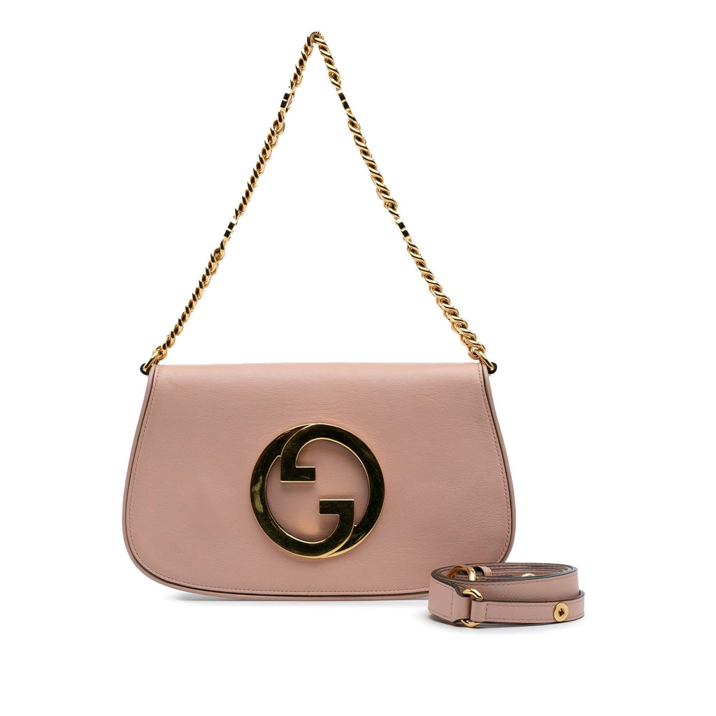 Gucci Calfskin Blondie Chain Satchel - Pink