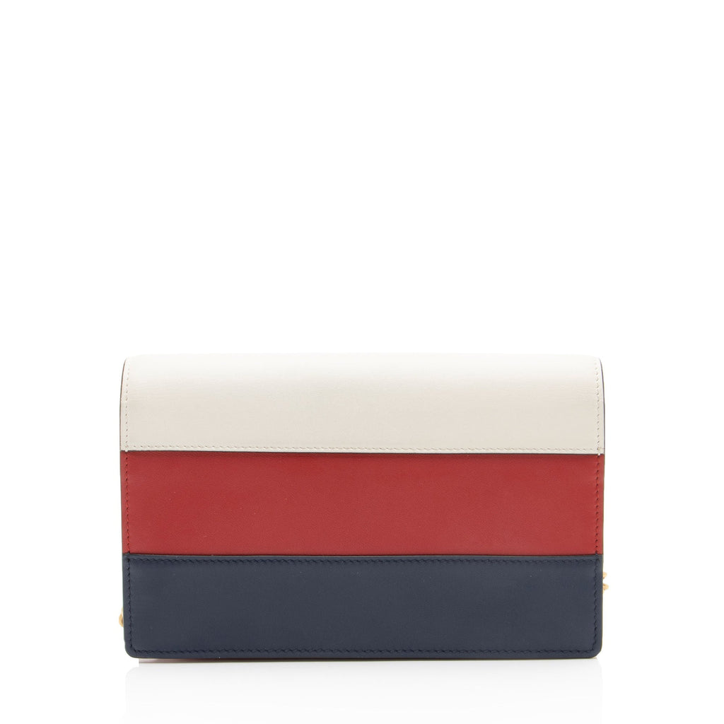 Gucci Calfskin Queen Margaret Wallet on Chain - Blue/Red/White