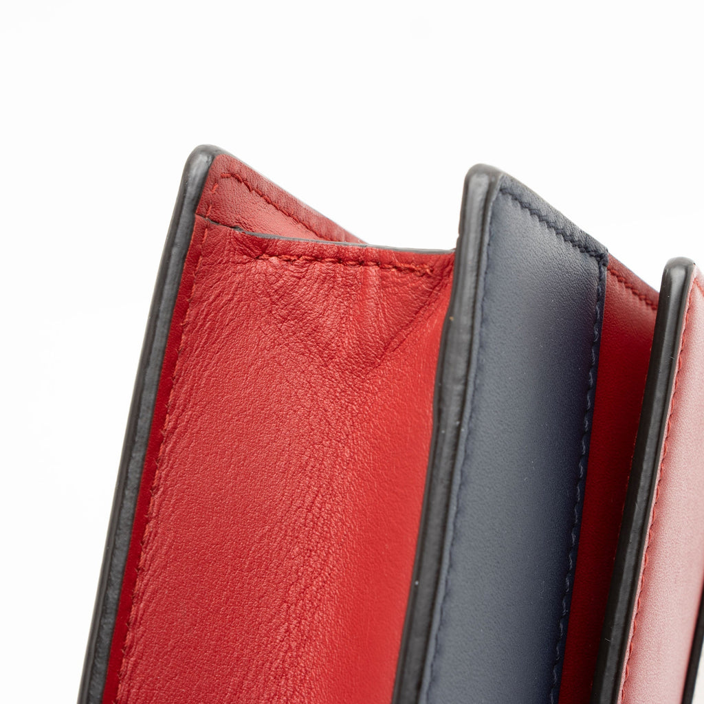 Gucci Calfskin Queen Margaret Wallet on Chain - Blue/Red/White