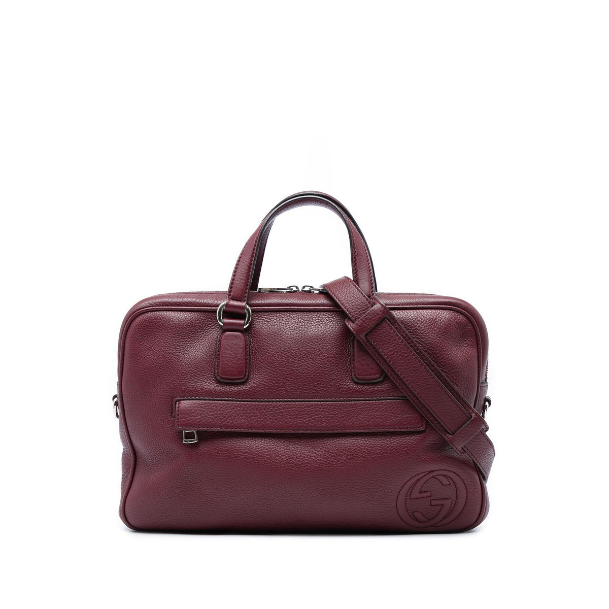 Gucci Calfskin Soho Briefcase - Red