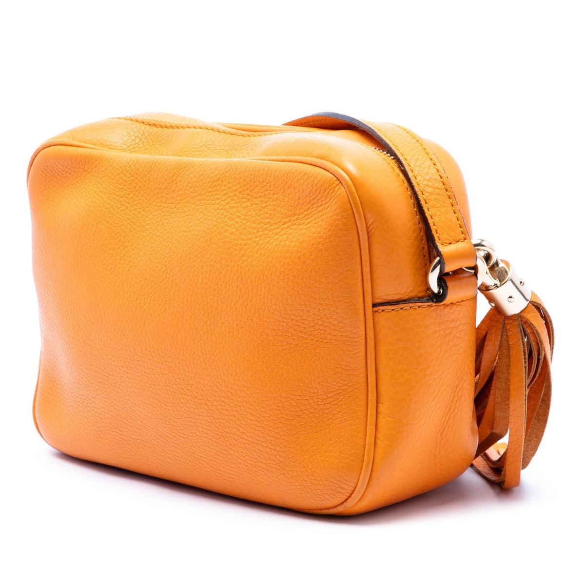 Gucci Calfskin Soho Disco Crossbody Bag - Orange