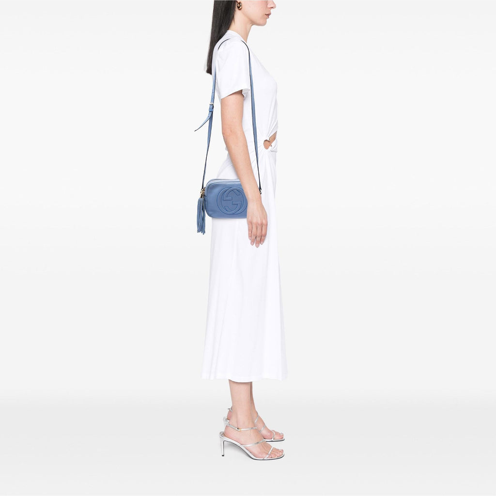 Gucci Calfskin Soho Disco Crossbody Bag - Blue