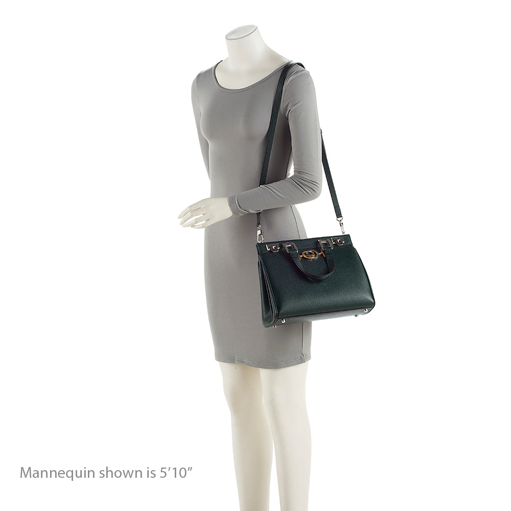 Gucci Calfskin Zumi Small Tote Bag - Green