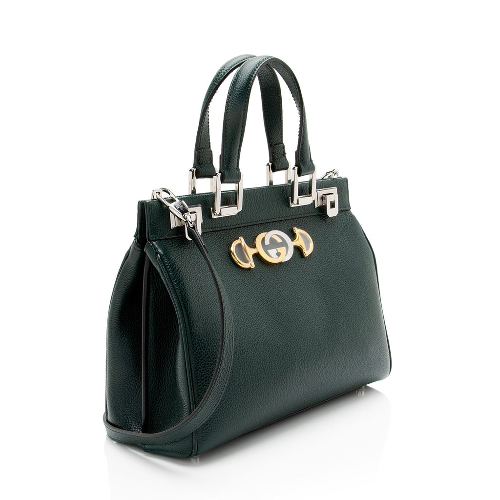 Gucci Calfskin Zumi Small Tote Bag - Green